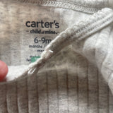 Light Grey Ribbed Long Sleeve Onesie | Carter's
