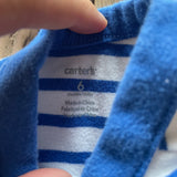 Striped Crab Snap Up Romper | 3-6 mo | Carter's