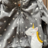 Polka Dot & Unicorn Fleece Hoodie | Carter's