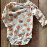 Organic Little Pumpkin Onesie | 3-6 mo | Rabbit + Bear