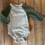 Color Block Baseball Long Sleeve Onesie | Garanimals