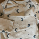 Crescent Moon Long Sleeve Onesie | Cloud Island