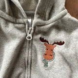 Little Moose Fleece Hoodie | 3-6 mo | Carter's
