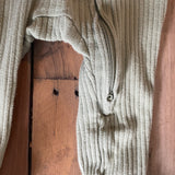 Green Ribbed Zip Up Pajama | Cloud Island