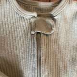 Green Ribbed Zip Up Pajama | Cloud Island