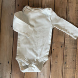 White Long Sleeve Onesie | Cloud Island