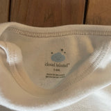 White Long Sleeve Onesie | Cloud Island