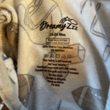 Football Zip Up Pajama | 18-24 mo | Dreamy Zzz