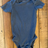 Blue Ribbed Onesie | 9-12 mo | Carter's