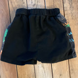 Black Dino Shorts | 12-18 mo