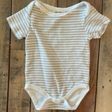 Striped Onesie | 6-9 mo | Rabbit + Bear