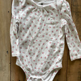 Tiny Flowers Long Sleeve Onesie | Baby Gap