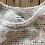 I Love You Short Sleeve Onesie | Carter's