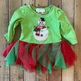 Little Snowman Dress | 6-9 mo | Bonnie Baby