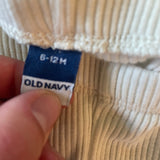 Beige Ribbed Pants | 6-9 mo | Old Navy
