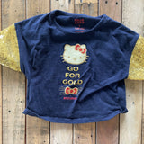 Go For Gold Tee | 4T | Hello Kitty