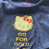 Go For Gold Tee | 4T | Hello Kitty