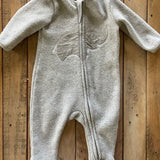Elephant Zip Up Pajama | 3-6 mo | Monica & Andy