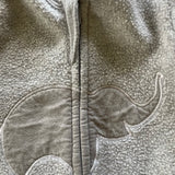 Elephant Zip Up Pajama | 3-6 mo | Monica & Andy