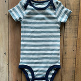 Blue Striped Short Sleeve Onesie | Carter's
