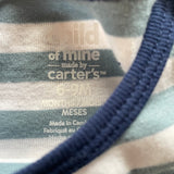Blue Striped Short Sleeve Onesie | Carter's