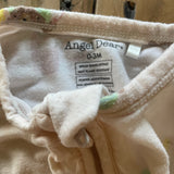 Bedtime Bear Zip Up Pajama | 0-3 mo | Angel Dear
