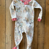 Puppies & Bikes Zip Up Pajama | Burt's Bees