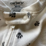 Paw Print Double-Zip Up Pajamas | Carter's