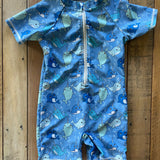 Under the Sea Zip Up Swim Romper