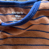 Brown Striped Onesie | 12-18 mo | Carter's