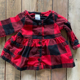Buffalo Plaid Dress | 0-3 mo | Carter's