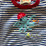 Octopus Pirate Romper | 3-6 mo | Baby Luigi
