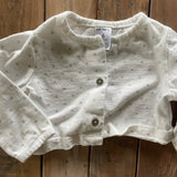 White Polka Dot Sweater | 3-6 mo | Carter's