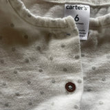 White Polka Dot Sweater | 3-6 mo | Carter's