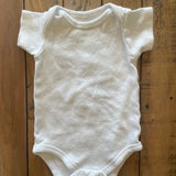 White Onesie | 3-6 mo | HB
