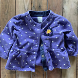 Violet Polka Dot Sweater | 3-6 mo | Carter's