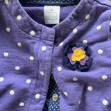 Violet Polka Dot Sweater | 3-6 mo | Carter's