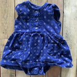 Blue Flower Dress Onesie | 3-6 mo | Carter's