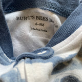 Organic Cloud Zip Up Pajama | 6-9 mo | Burt's Bees