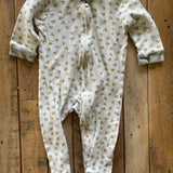 Bees Zip Up Pajama | 6-9 mo | Burt's Bees