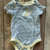 Pooh Bear Stripe Onesie | 6-9 mo | Disney Baby