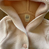 Pink Hooded Bear Cardigan | 3-6 mo | Baby Gap