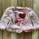 Pink LOVE Long Sleeve | 6-9 mo | Koala Kids