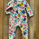 Funky Zip Up Pajama | 6-9 mo | Nike