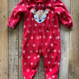 Reindeer Zip Up Pajama | 6-9 mo | Carter's