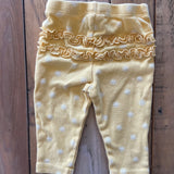Yellow Ruffle Pants | 3-6 mo | Carter's