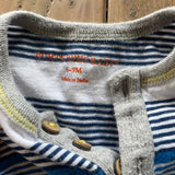 Striped Overall| 6-9 mo | Burt's Bees