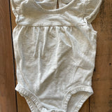 White Ruffle Onesie | 3-6 mo | Carter's
