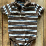 Striped Polo Onesie | 18-24 mo | Osh Kosh