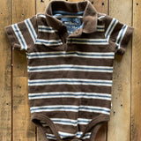 Striped Polo Onesie | 18-24 mo | Osh Kosh